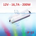 Τροφοδοτικο12v -16,7a - 200w αδιαβροχο IP67
